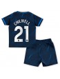 Otroški Nogometna dresi replika Chelsea Ben Chilwell #21 Gostujoči 2023-24 Kratek rokav (+ hlače)